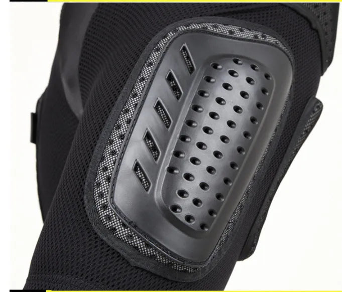 Black cycling hip protection pants with foam padding in sizes S, M, L, XL