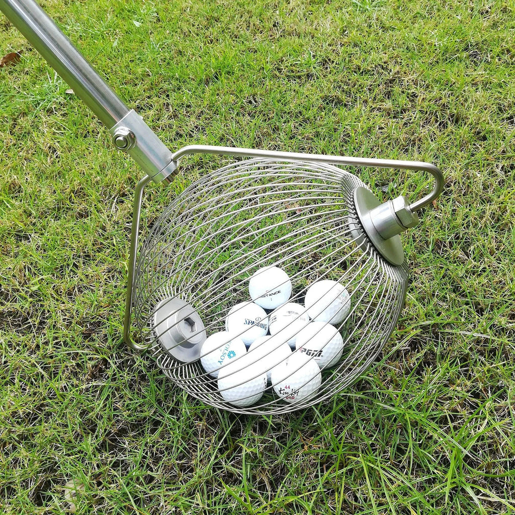 Metallic golf ball picker made from 304 stainless steel for ball retrieval