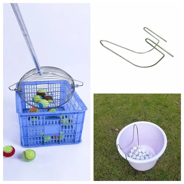 Metallic golf ball picker made from 304 stainless steel for ball retrieval
