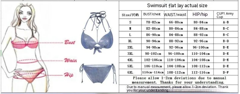 Women's blue split bikini swimsuit with sleeveless design for swimming and surfing activities
