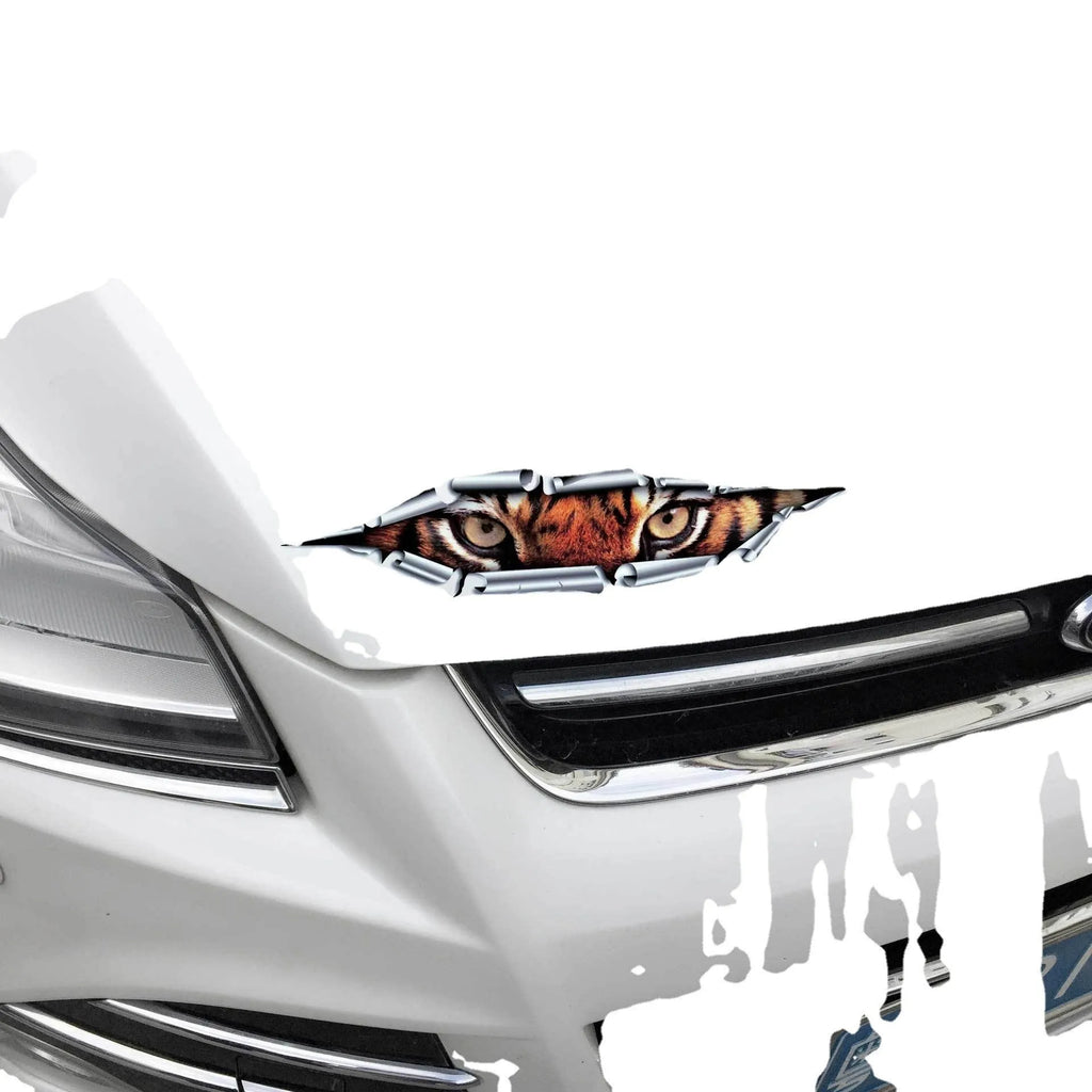 Tiger Eye Eagle Eye 3D car bumper sticker vinyl decal 10x35cm