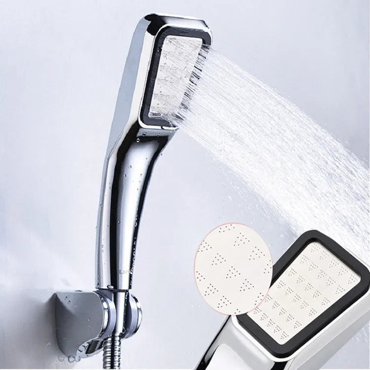 Orange hand-held pressurized shower head with rain function for normal pressure systems