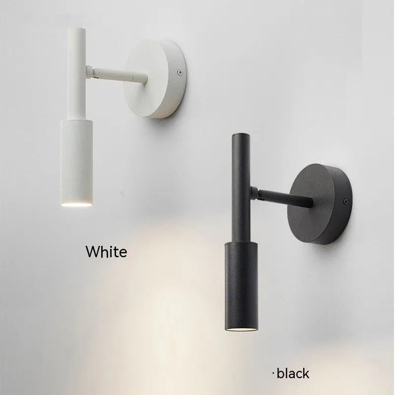 Black wrought iron wall lamp with modern design and three colour temperature lighting options