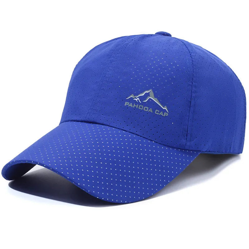 Korean-style dome crown baseball cap in polyester with adjustable strap for summer sun protection