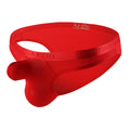 Men's thin solid colour low waist nylon underwear shown in multiple colour options.