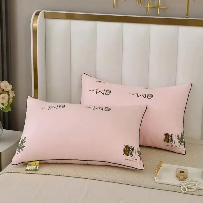 Polyester chemical fibre pillow in argy wormwood light blue measuring 48x74cm with adjustable weight options