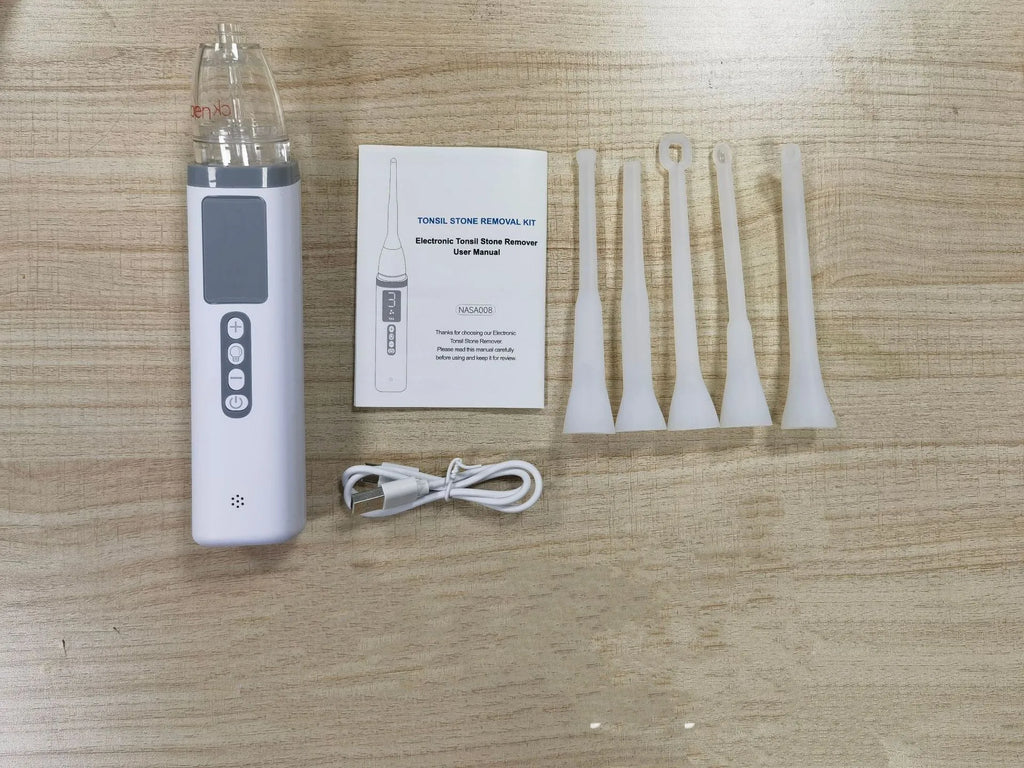 Cross-border tonsil extractor oral cleaning tool in Milky White for tonsil stone removal