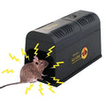 Black high voltage rodent killer unit with British plug option for indoor pest control