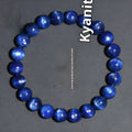 Original design blue crystal ball bracelet with Ruyi element in geometric shape on wrist