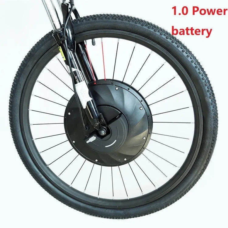 Yunzhilun micro-power bicycle conversion kit for 26-inch wheels with lithium battery and alloy hub motor.