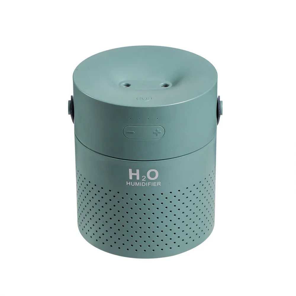 Slim USB rechargeable bedroom humidifier with colour-changing light and 1.1L water tank