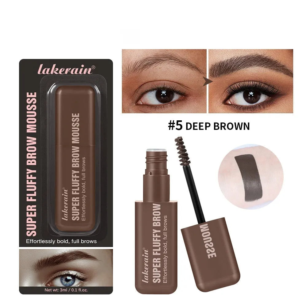 Eyebrow cream kit with dye component for brow shaping in six colour shades