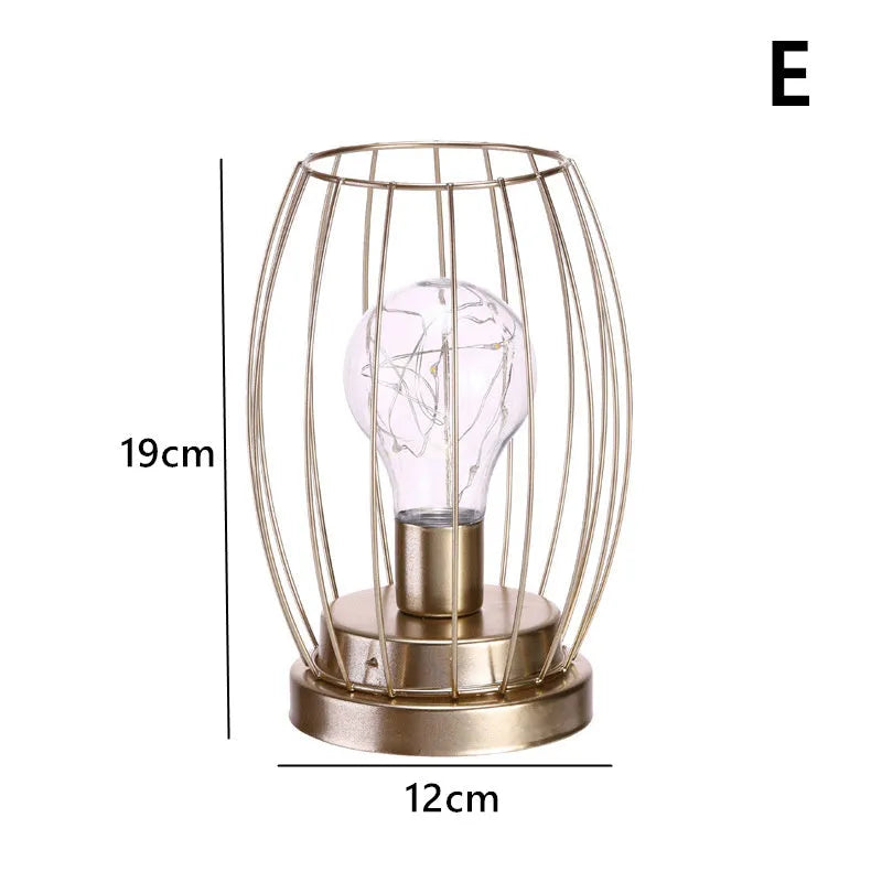 Iron geometric decorative light ornament with Nordic candle pendulum design in electroplated finish