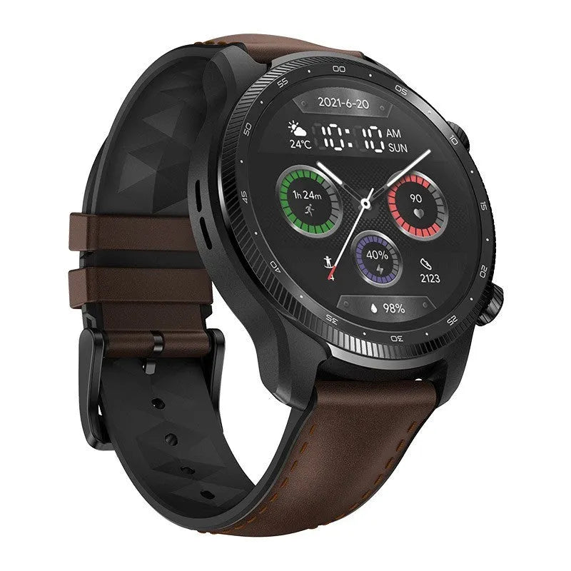Ticwatch Pro X black 47mm smart watch with 4G eSIM and IP68 waterproof display