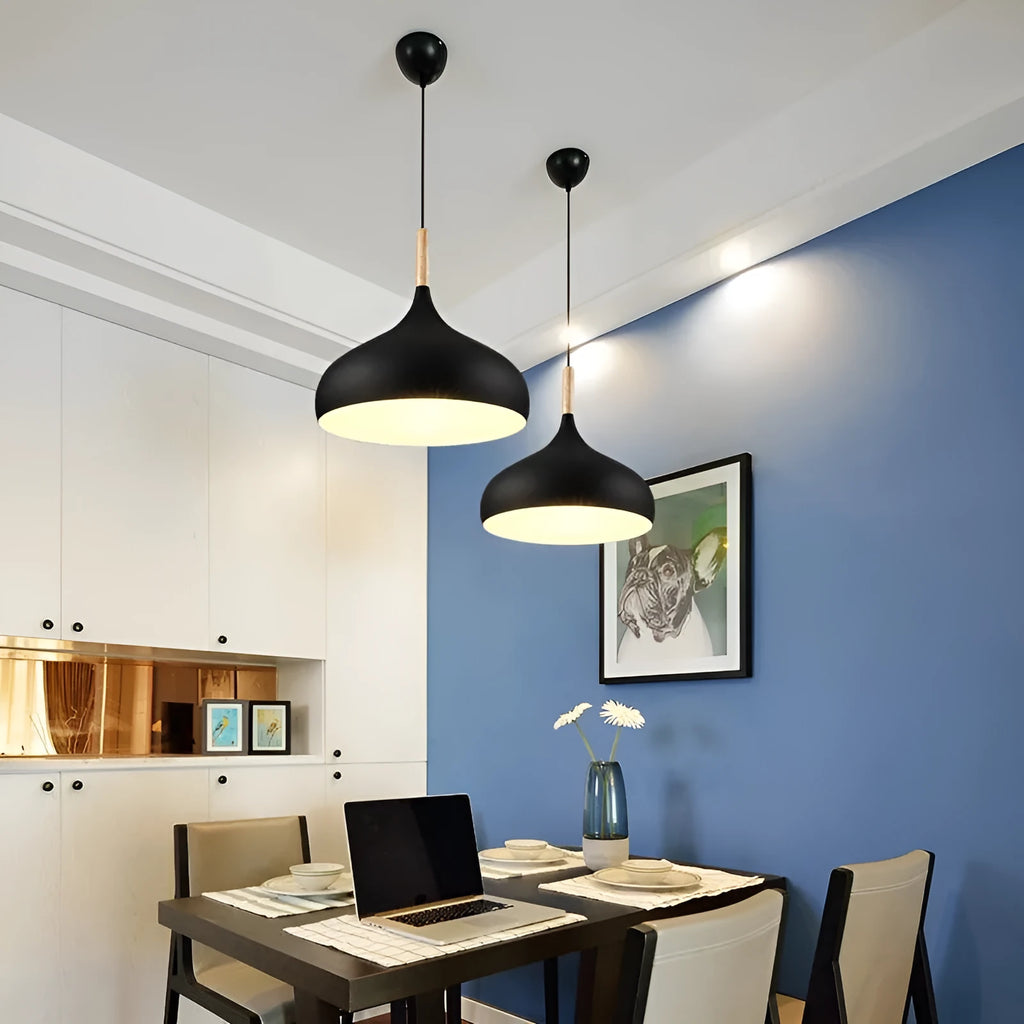 Modern creative macarone design single head pendant chandelier with adjustable cord in a choice of six colours.