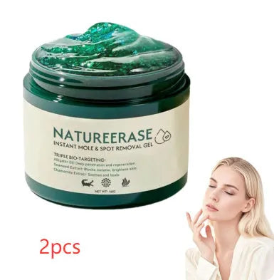 Natureerase 45g mole spot removal gel with hydrating formula and applicator