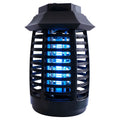 Black aromatherapy mosquito killer lamp on a table, showing its decorative low-light design.