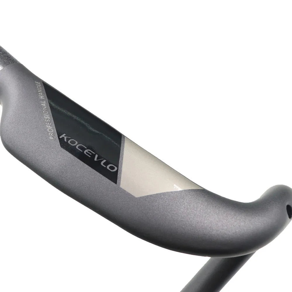 Wei Bike matt carbon fibre bent road bicycle handlebar showing unisex design