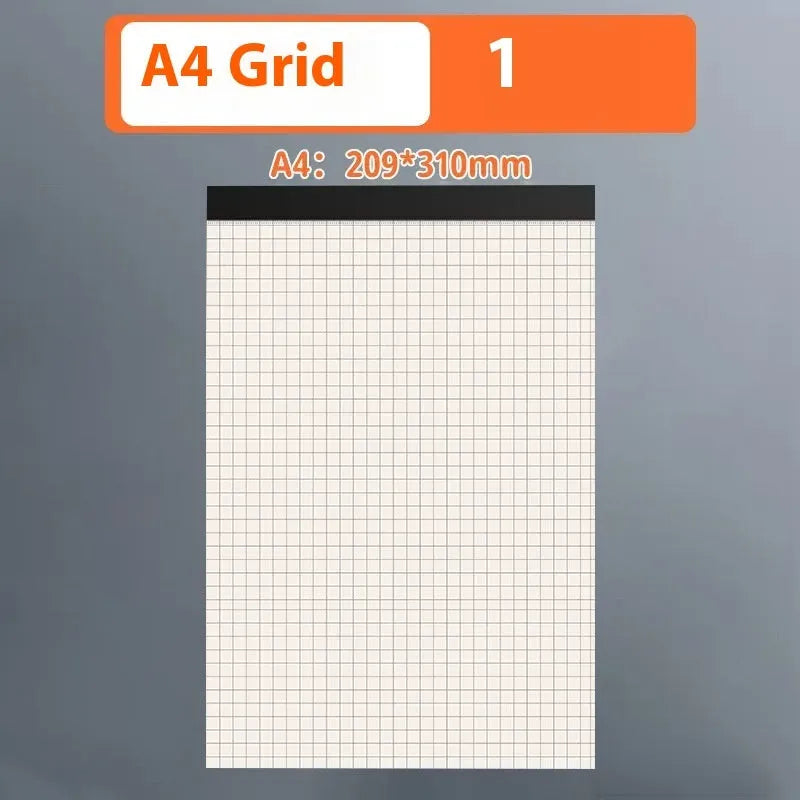 A5 and B5 thickening writing pads with tearable sheets in horizontal line, grid and blank paper options