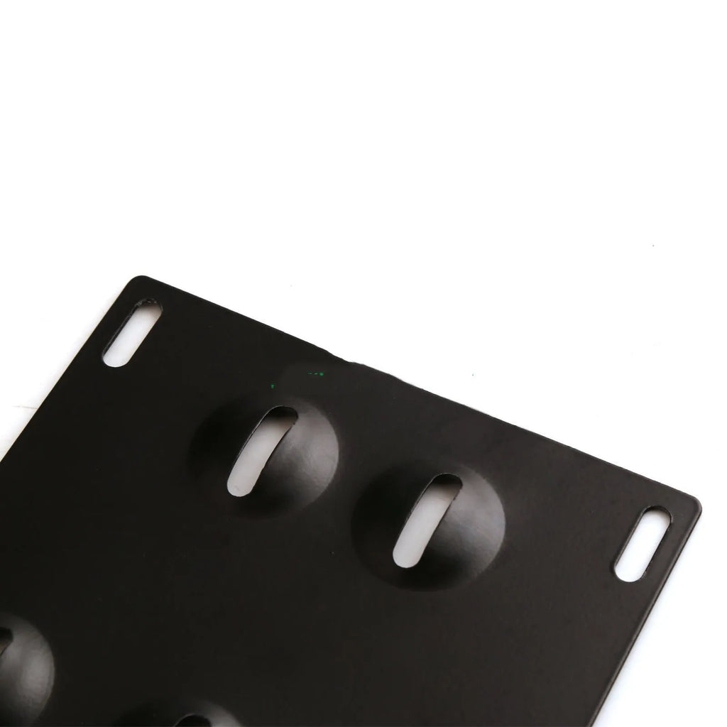American license plate frame with trailer hook for car modification, steel construction