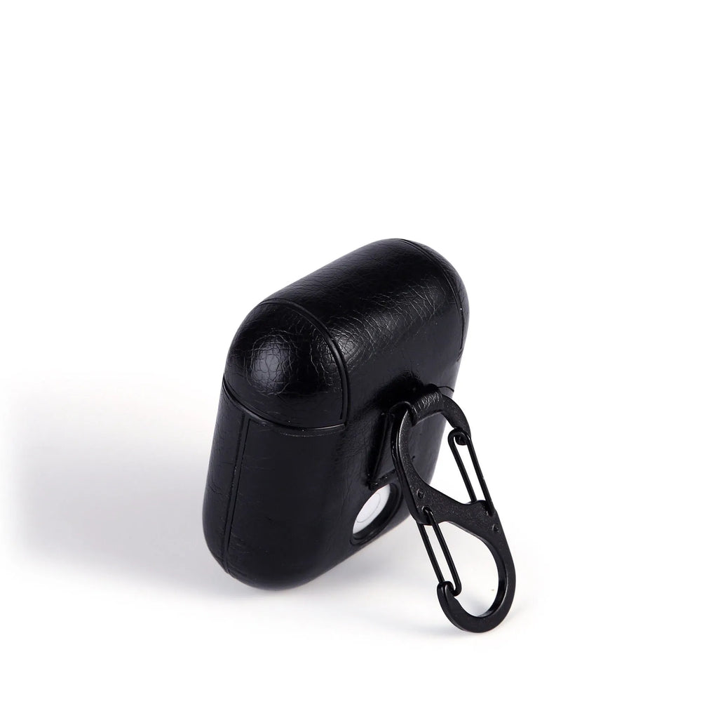 Genuine leather Bluetooth earphone charging case in four colour options