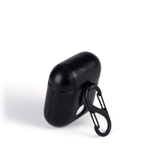 Genuine leather Bluetooth earphone charging case in four colour options