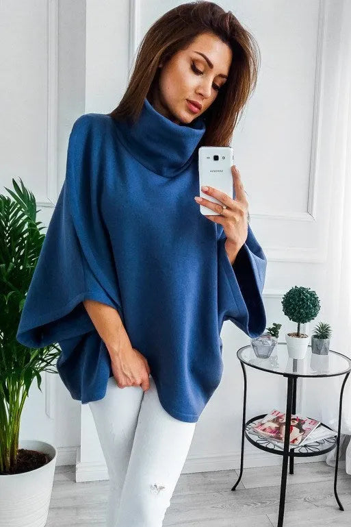 Long grey batwing sleeve cardigan with button front and stitching detail