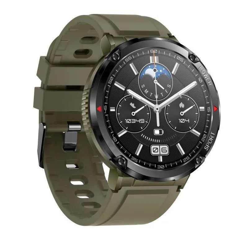 T30 Smart Watch with black silicone strap showing time and heart rate on screen
