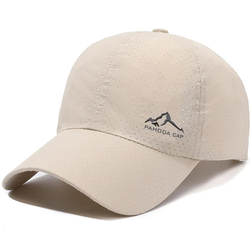 Korean-style dome crown baseball cap in polyester with adjustable strap for summer sun protection