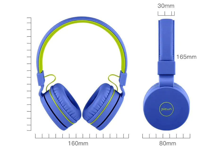 Bengoo C30 wired headphones with microphone in mint green colour, showing protein ear cushions and braided cable.