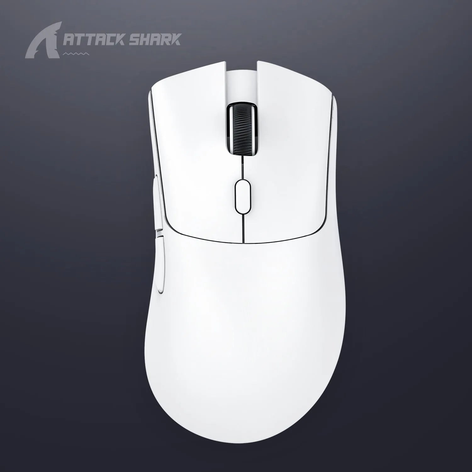 Attack Shark wireless three-mode gaming mouse in black, red or white colours