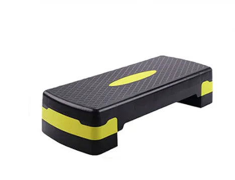 ABS fitness stepper platform for step aerobics in grey, green, or orange colours