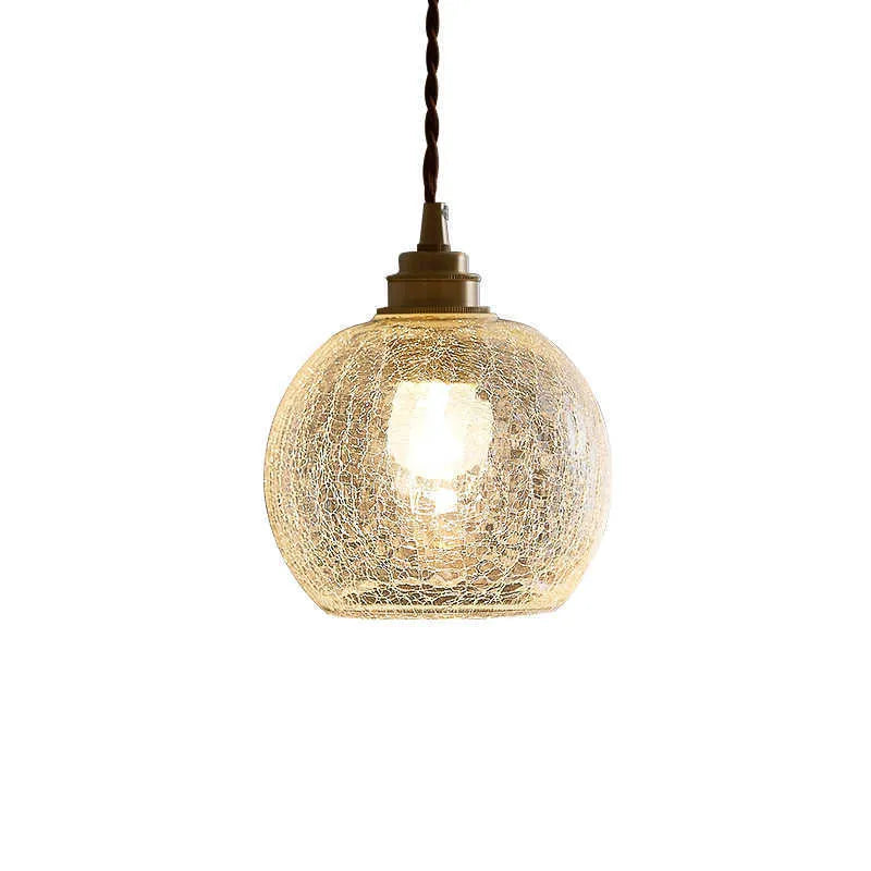 Brass chandelier with glass ball shades in diamond colour, showing 17.5cm by 15cm size