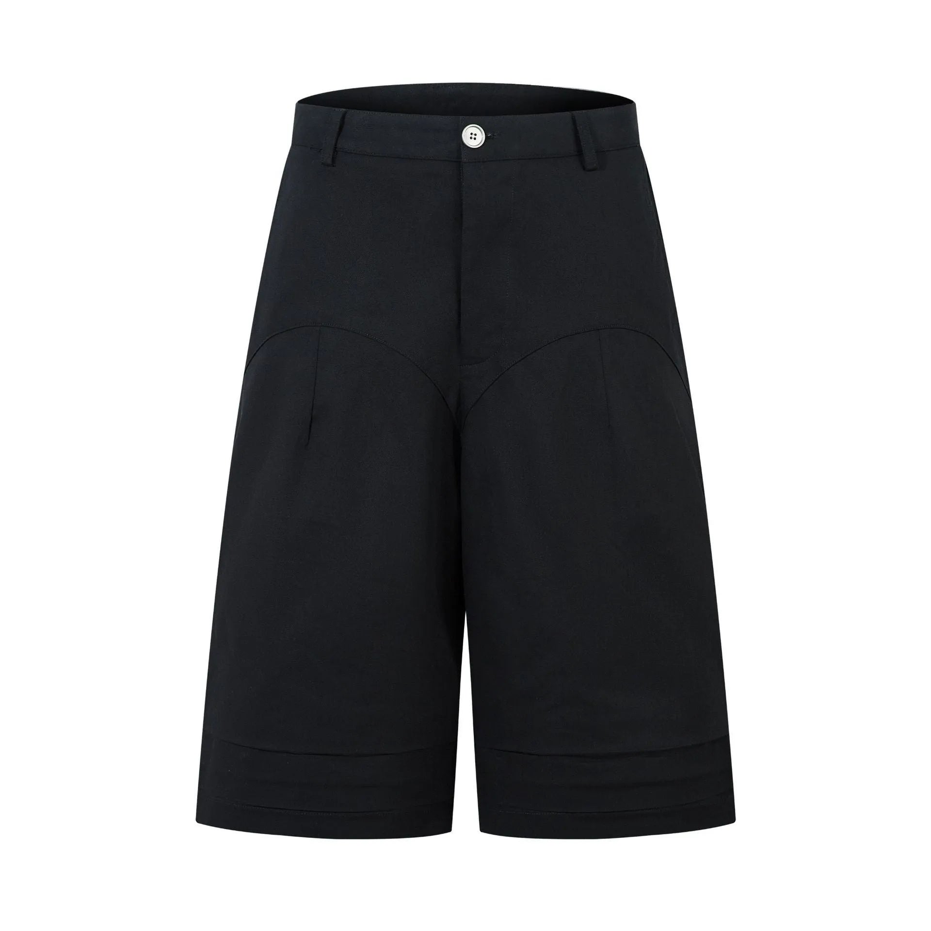 Retro wide leg straight denim middle pants in black and green colours with loose fit and zipper fly