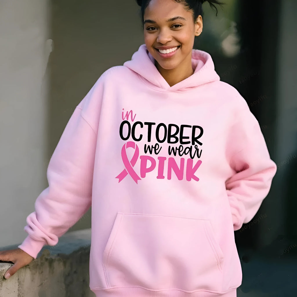 Pullover sweatshirt with hot stamping retro pattern and side seam pockets in multiple colour options