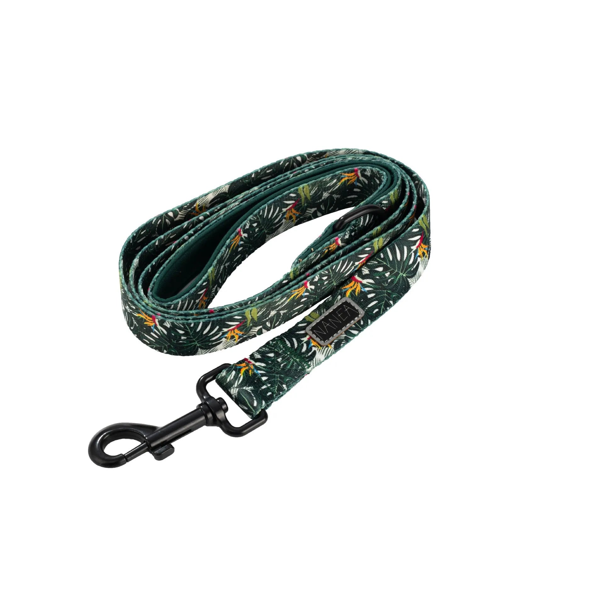 Six-piece adjustable pet harness set with haulage rope, collar, waste bag, bow tie, and triangular scarf accessories