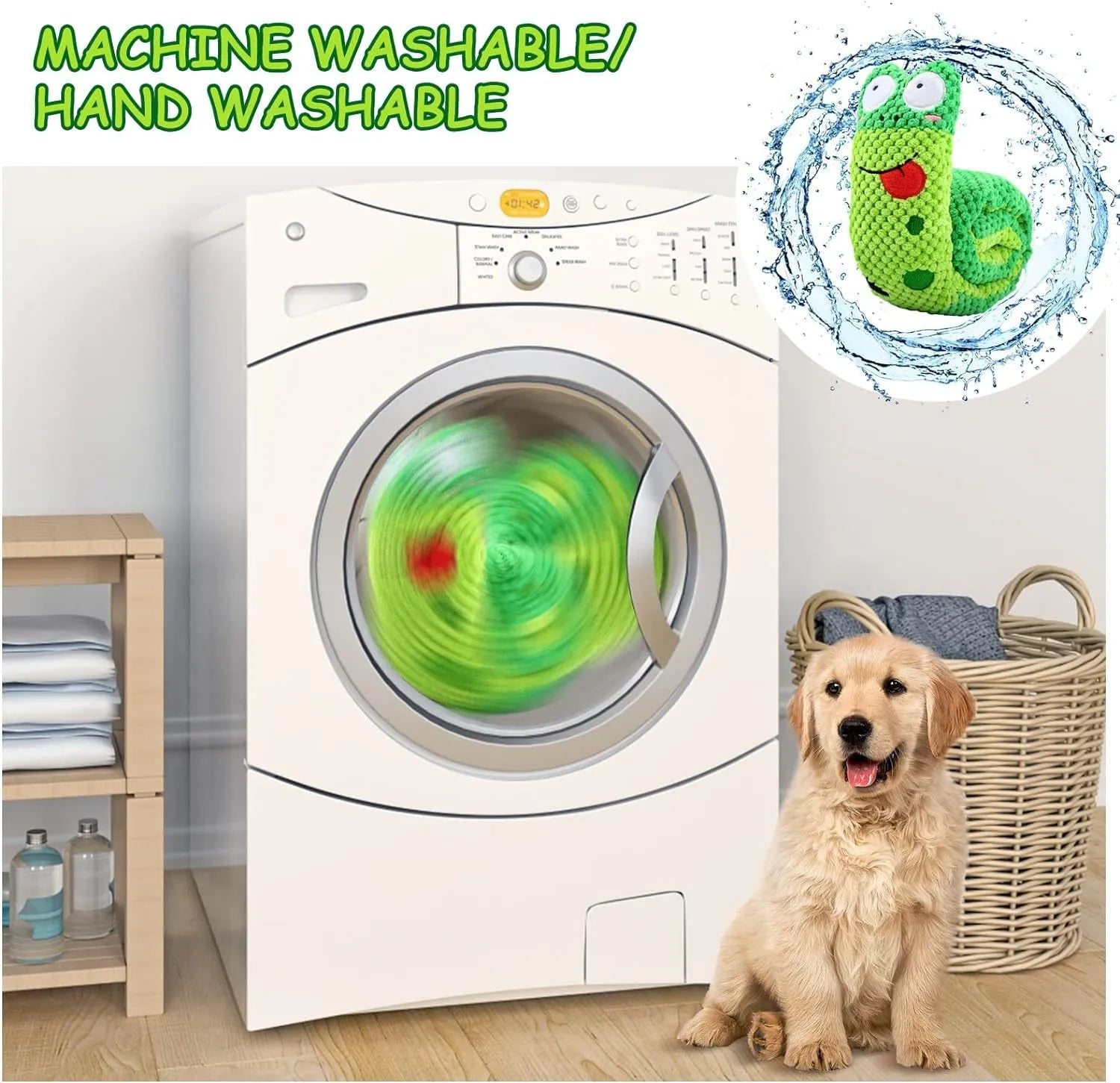 Transformable dog puzzle toy in snail shape with thick velvet material and hidden food holes