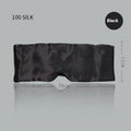 Mulberry silk sleep eye mask shown in one of seven available colours.