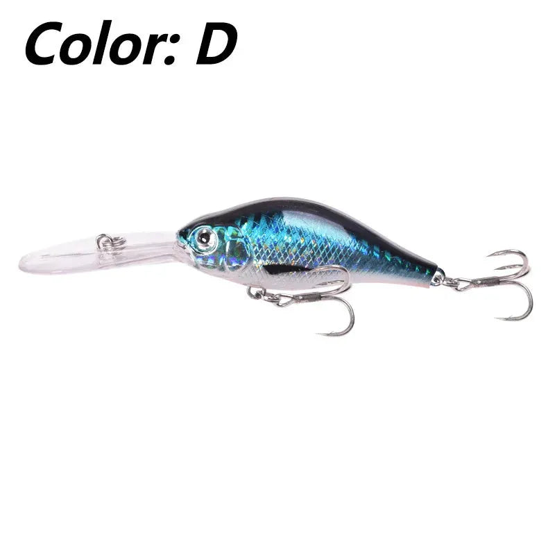 Floating Rock Little Fat Man 10.5cm diving fishing lure with long tongue board design