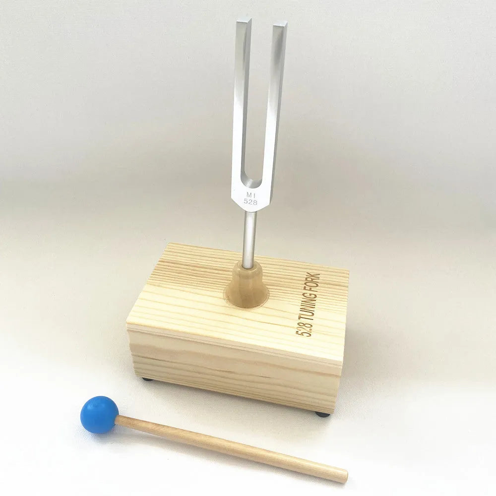 Aluminum alloy 432Hz tuning fork with integrated speaker unit for sound therapy
