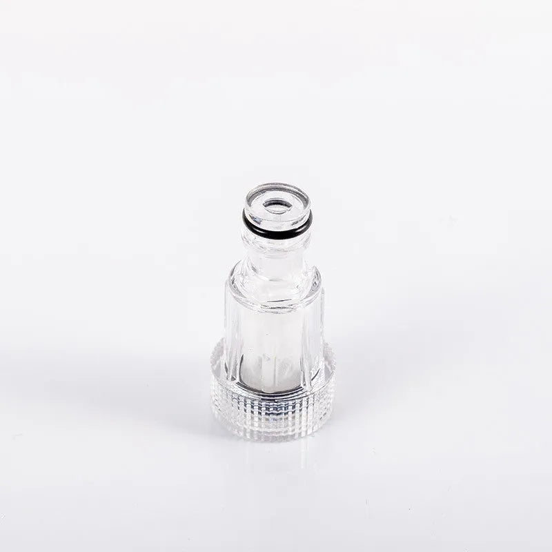 Transparent plastic water inlet joint with filter for Karcher pressure washers