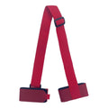 Adjustable skiing bandage strap with hook and loop fastening in multiple colour options