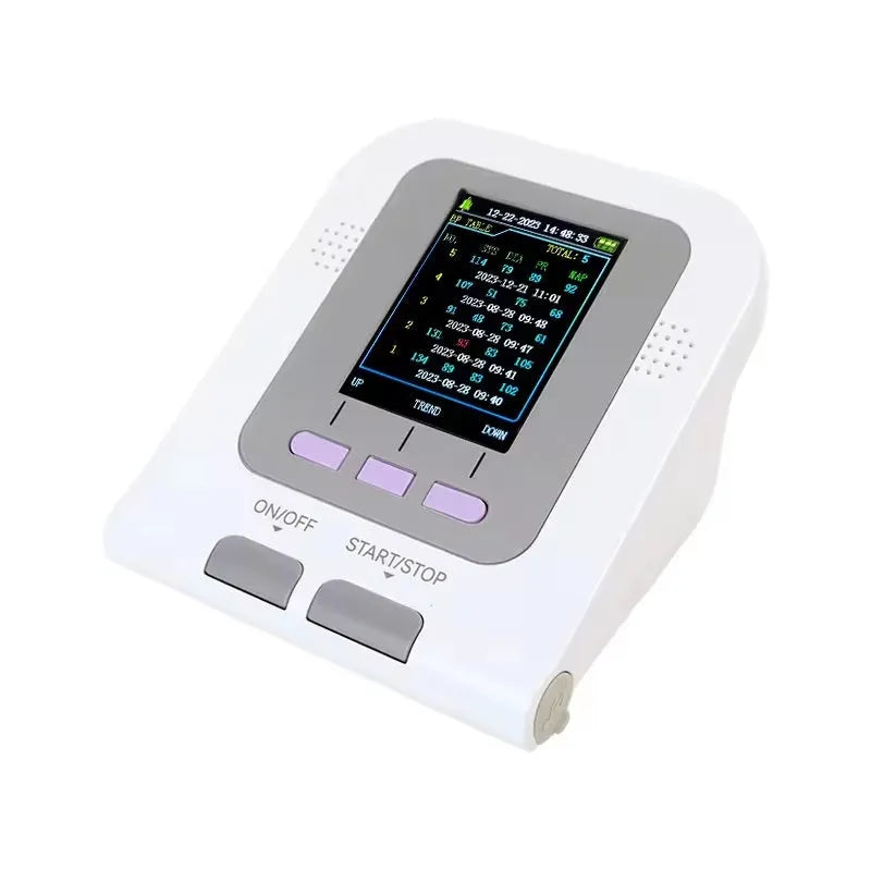 CONTEC08A veterinary digital blood pressure monitor with colour display and cuff for animals.