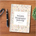 A5 pregnancy weekly diary notebook with pregnancy tracking pages