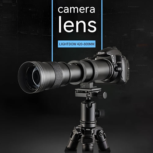420-800mm manual zoom adapter lens with extended barrel and T-port connector