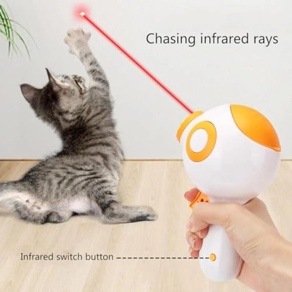 Green, orange or pink dog treat launcher toy measuring 15.5 x 9 x 8.5 cm for interactive play