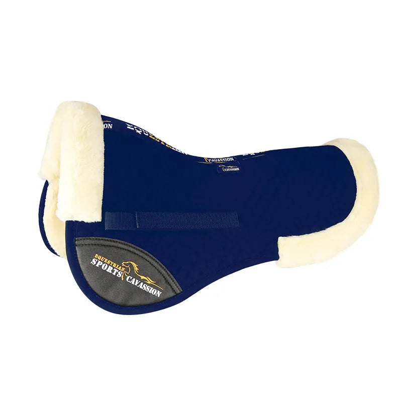Wool riding saddle pad for equestrian and cycling with waist protection in multiple colours
