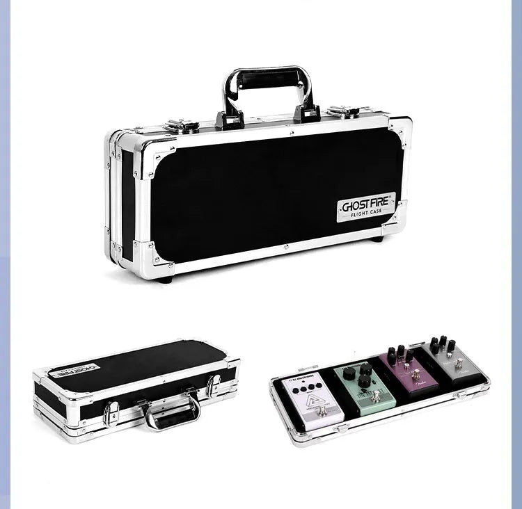 Black aluminium aviation flight case for T-EC8 trumpet with custom foam interior