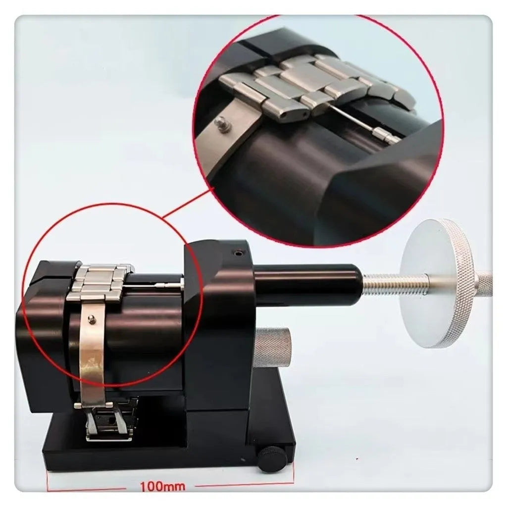 Alloy steel watch strap removal machine tool with dimensions 150x115x80mm.