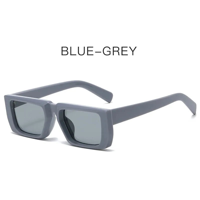 Special-shaped sunglasses with UV400 protection in multiple colour options including black, blue, green and transparent frames
